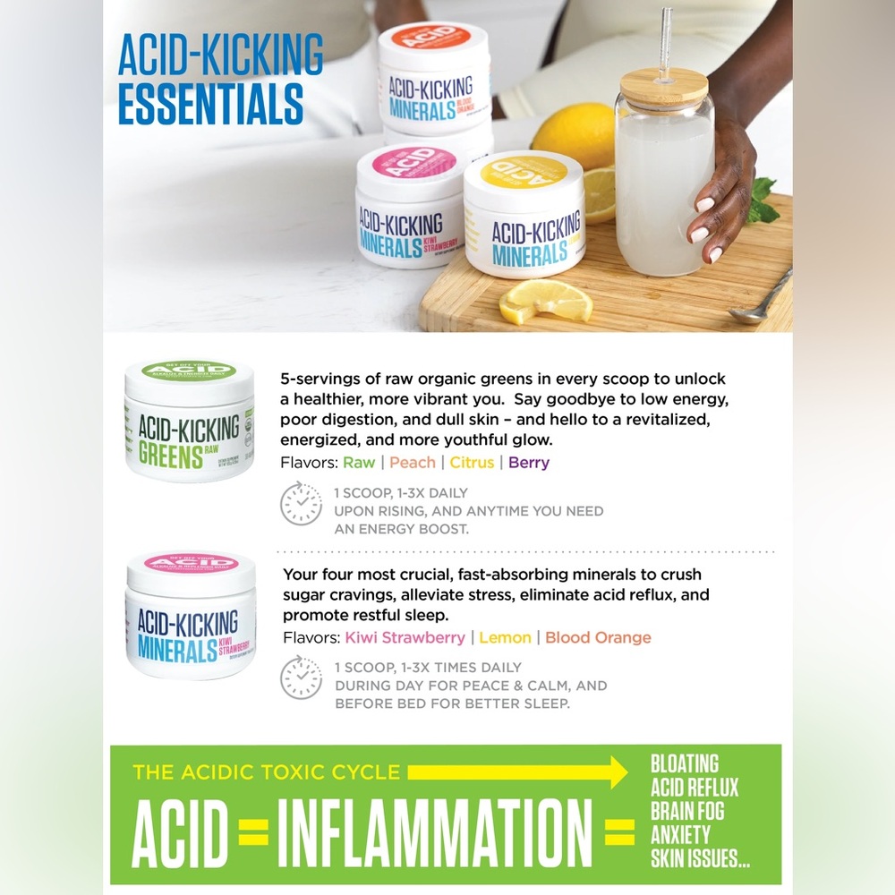 Alkamind NEW Acid-Kicking Minerals in lemon Kelly ripas fav! - Picture 4 of 9